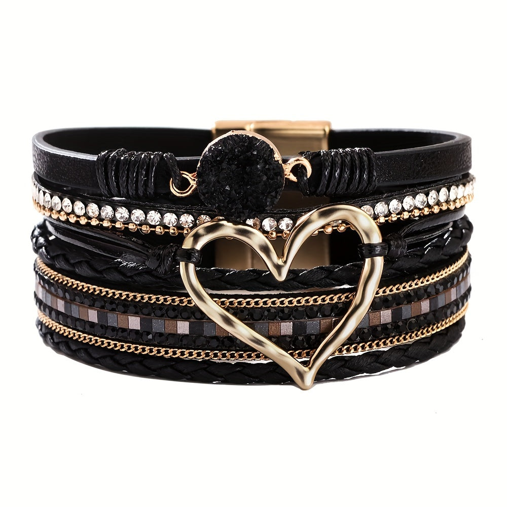 Armbånd – boho flerlaget en læder