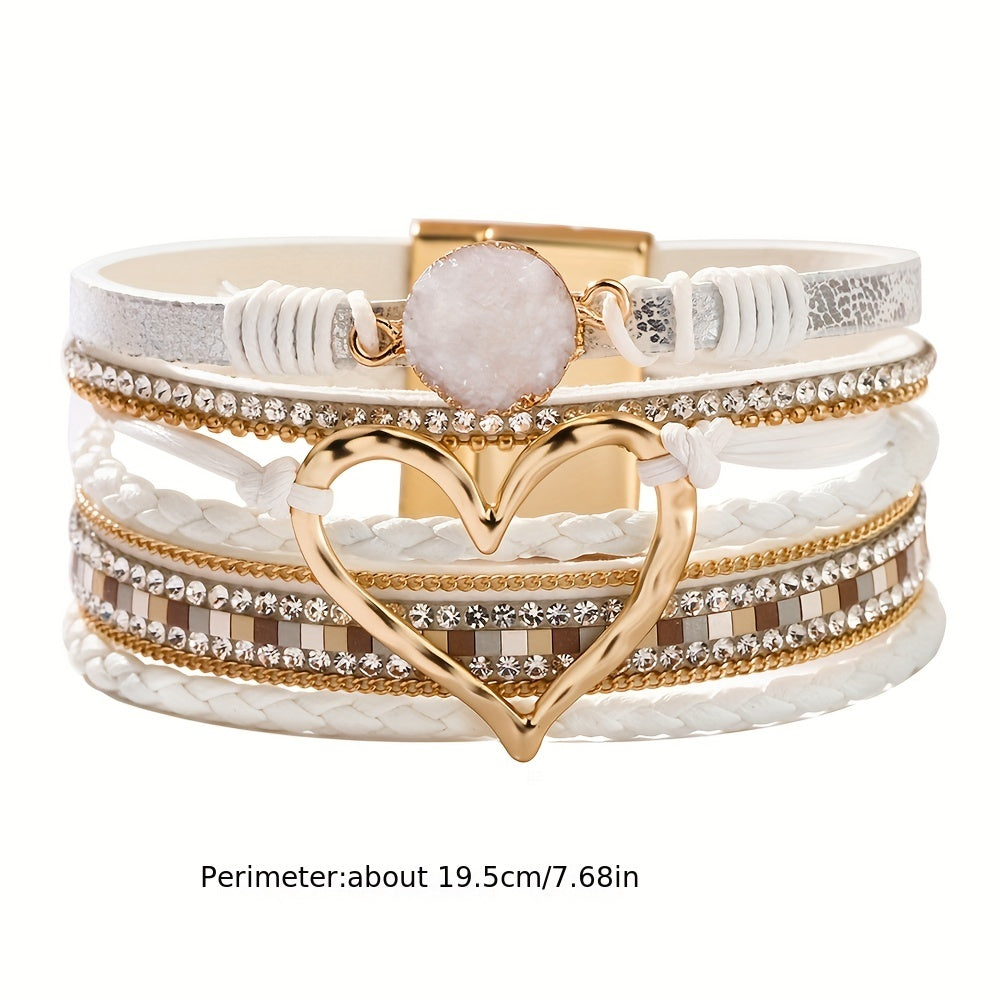 Armbånd – boho flerlaget en læder