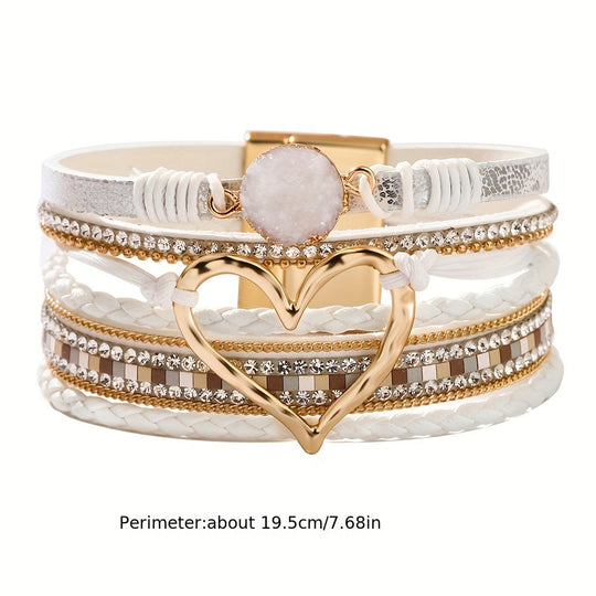 Armbånd – boho flerlaget en læder