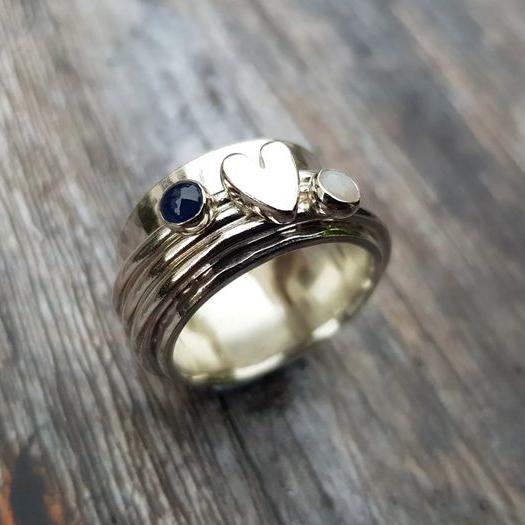 Sølvhjerte-ring™ – romantisk glans