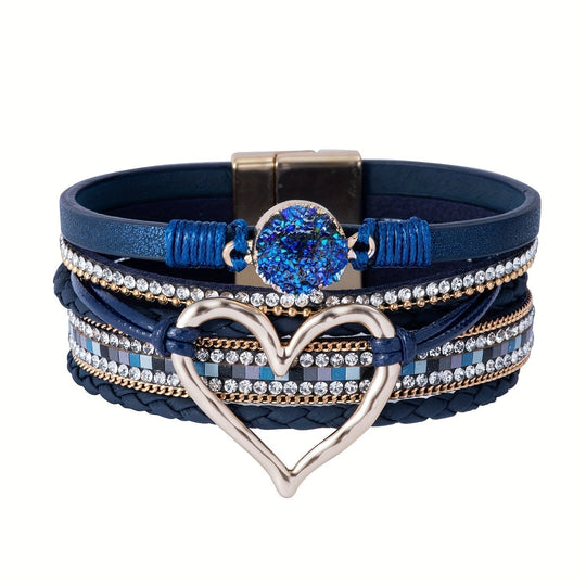 Armbånd – boho flerlaget en læder