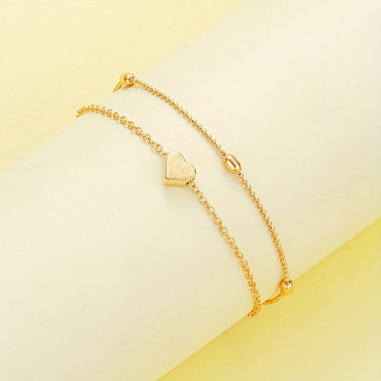 Elegant minimalistisk halskæde- og armbåndssæt