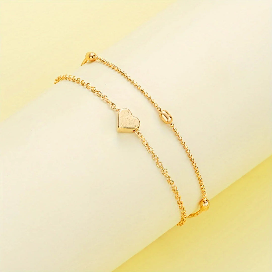 Elegant minimalistisk halskæde- og armbåndssæt