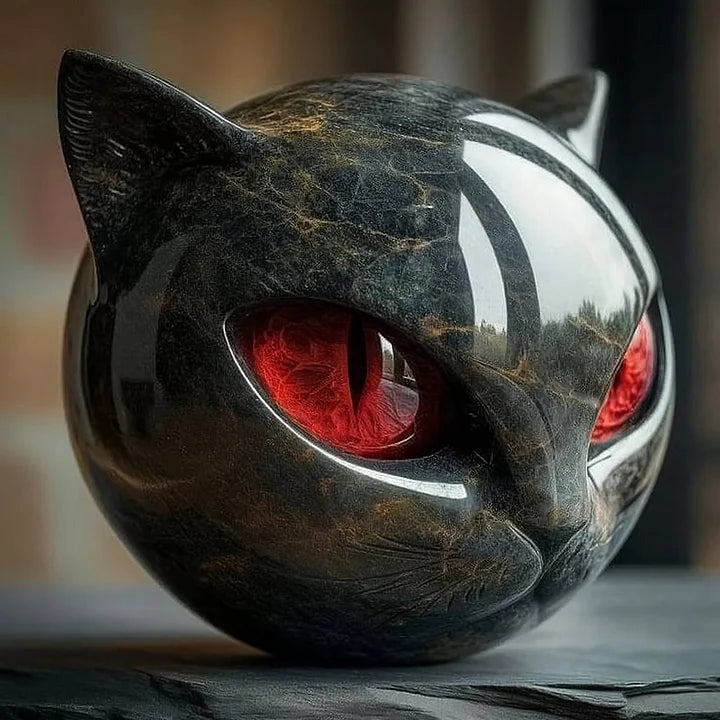 Mysthéra – Bezaubernde Katzenskulptur