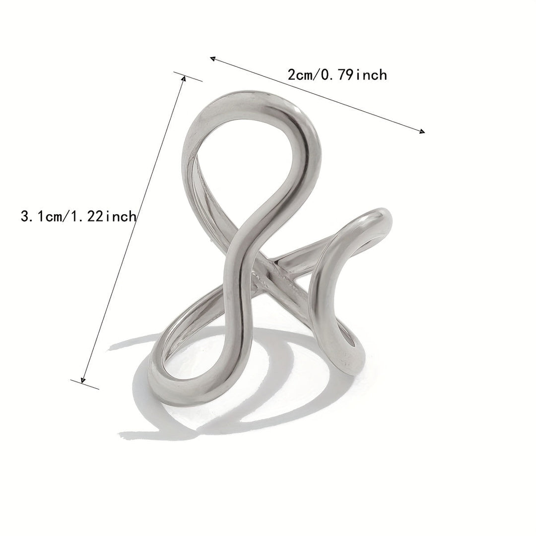 Ring – chic med bølge asymmetrisk