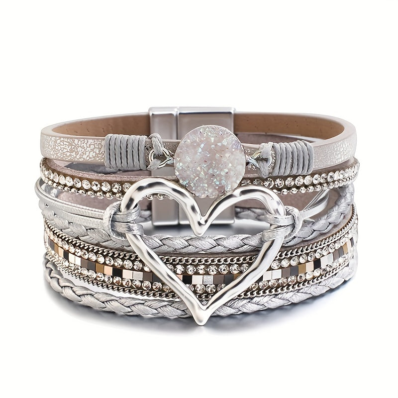 Armbånd – boho flerlaget en læder