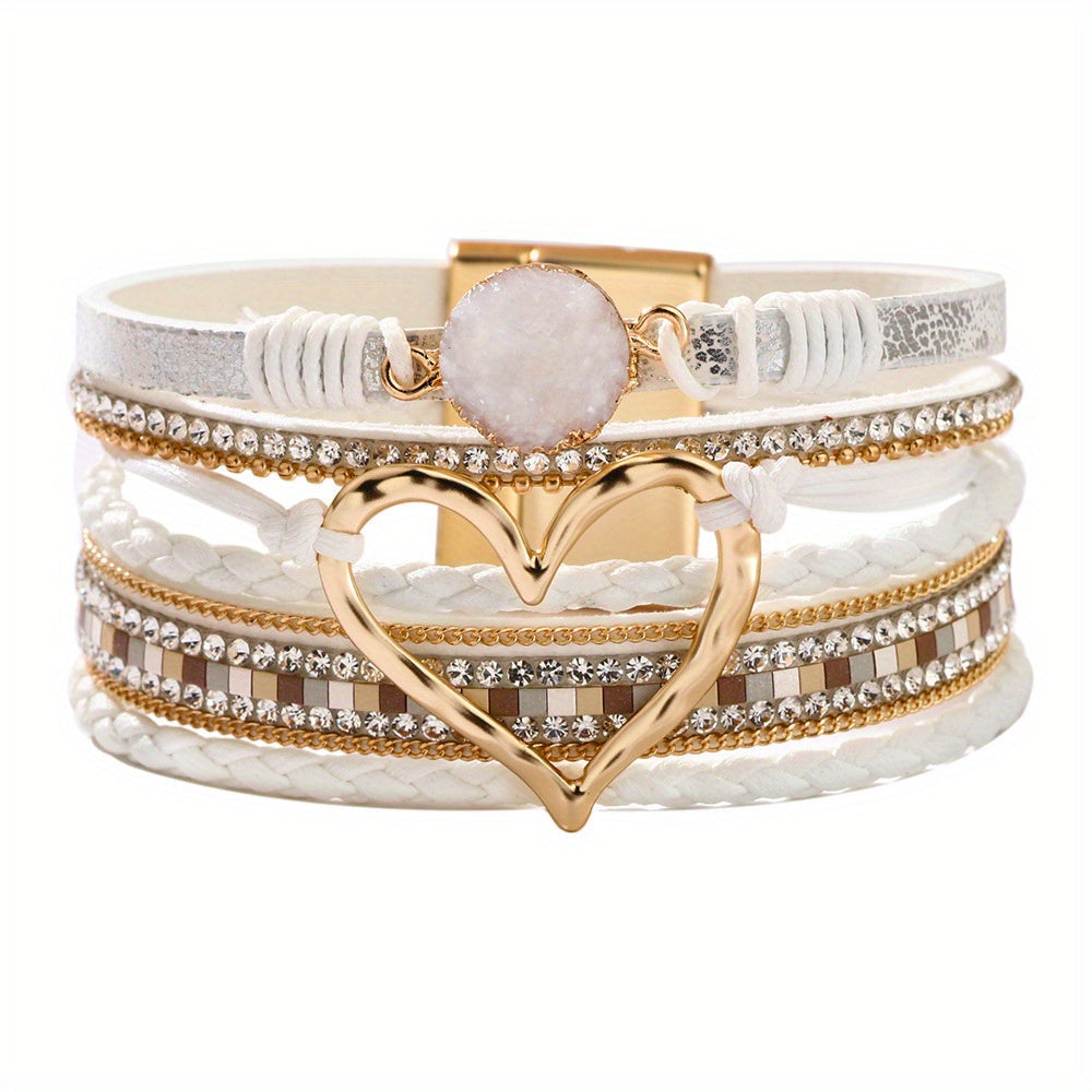 Armbånd – boho flerlaget en læder