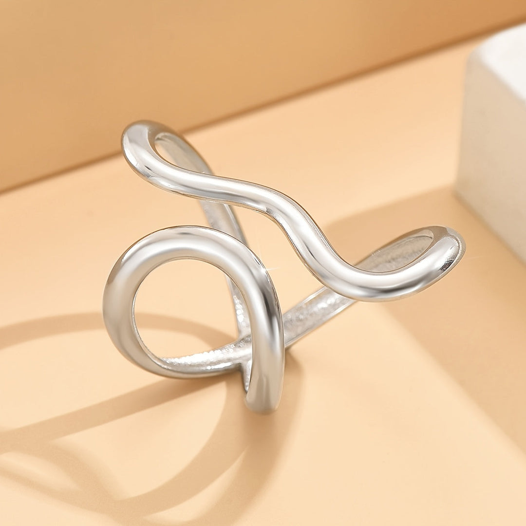 Ring – chic med bølge asymmetrisk