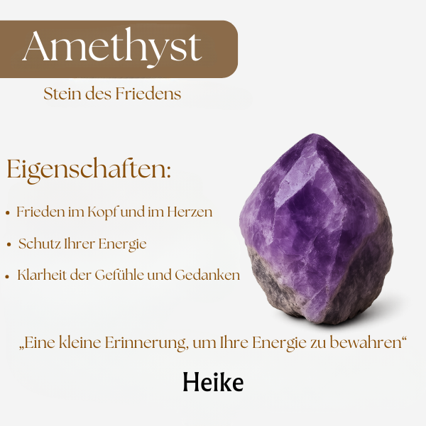 Nadine – Halskette und Ohrringe in Amethyst