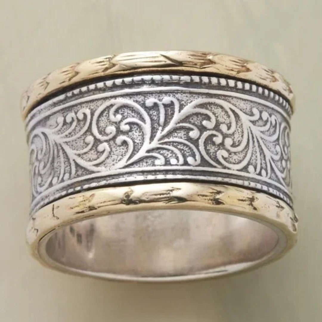 Ring – vintage en guld og sølv