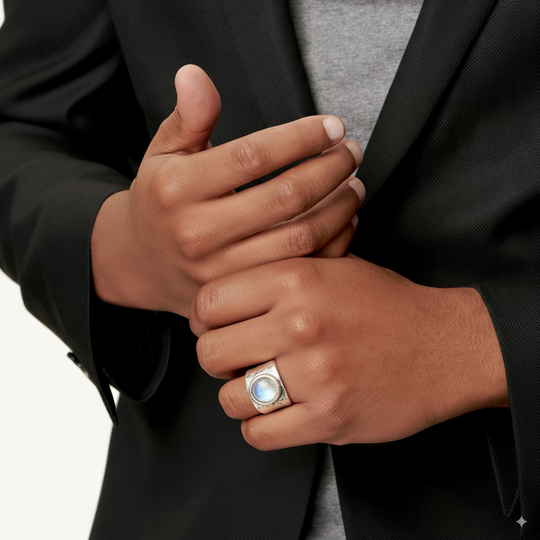 Ring – boho en månesten