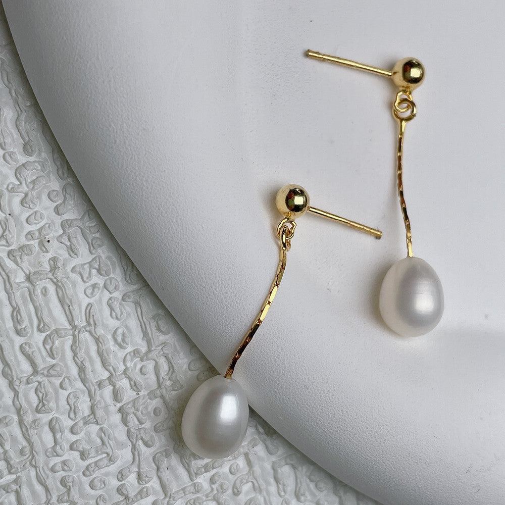 Øreringe – med perle elegant