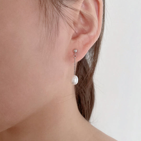 Øreringe – med perle elegant