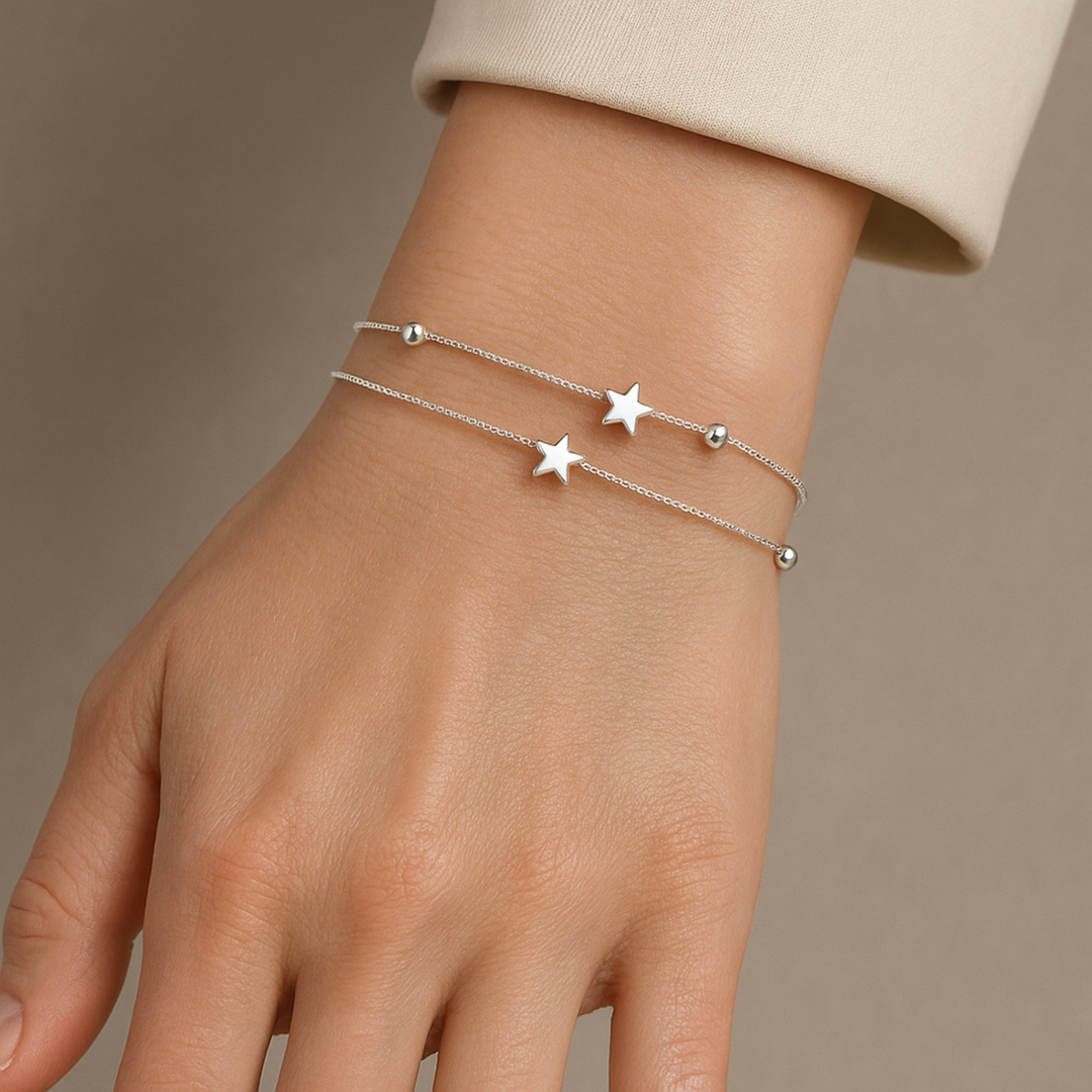 Armbånd – i sølv med étoiles