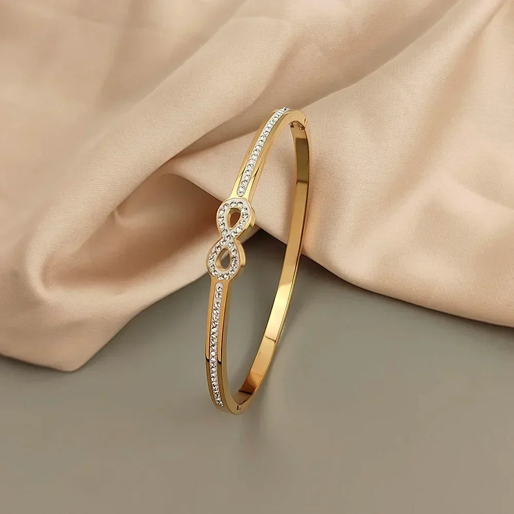 Armbånd – stift Infinity med krystaller eksklusive