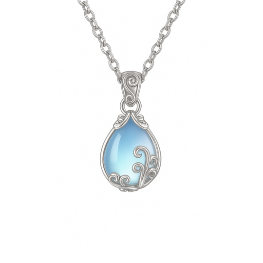 Maanstraal – Halskette mit blauem Stein
