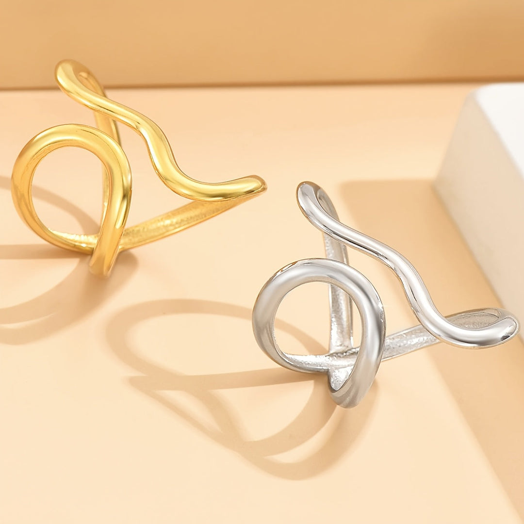 Ring – chic med bølge asymmetrisk