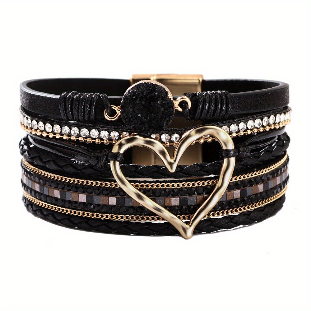 Armbånd – boho flerlaget en læder