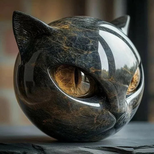 Mysthéra – Bezaubernde Katzenskulptur