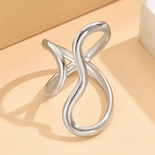 Ring – chic med bølge asymmetrisk