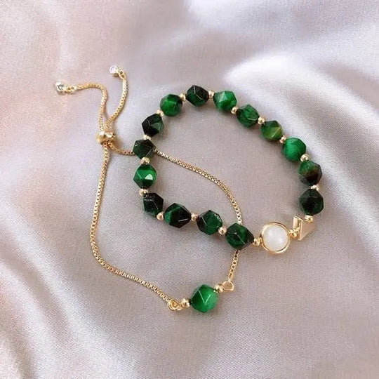 Elegant grønt armbåndssæt