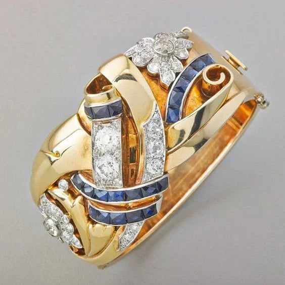 Ring – i guld vintage med zirkonia