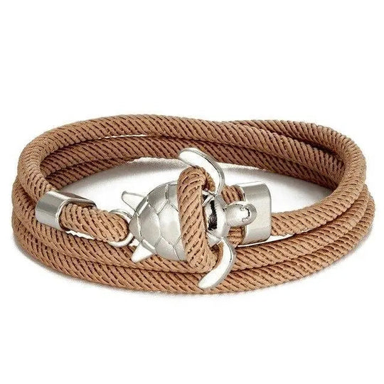 Håndlavet armbånd med havskildpadde