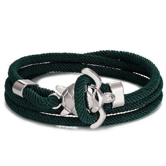 Håndlavet armbånd med havskildpadde
